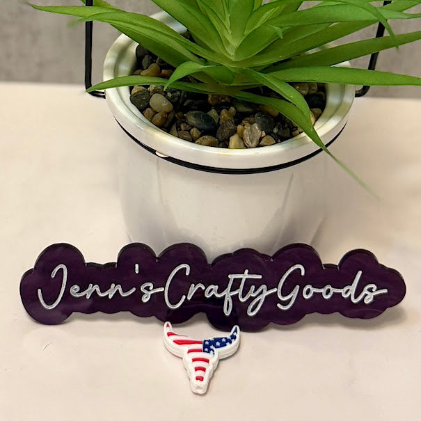 Patriotic Longhorn Silicone Focal Bead|Western Craft Suppl