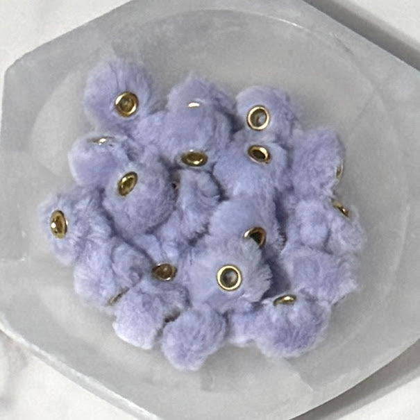 Purple Frost - 20mm Fuzzy Abacus Spacer