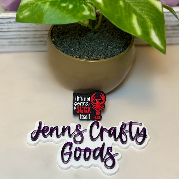 Bayou Humor Crawfish Silicone Focal Bead | Cajun Craft Supplies