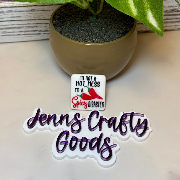 Spicy Disaster Silicone Focal Bead | Sassy Craft Supplies