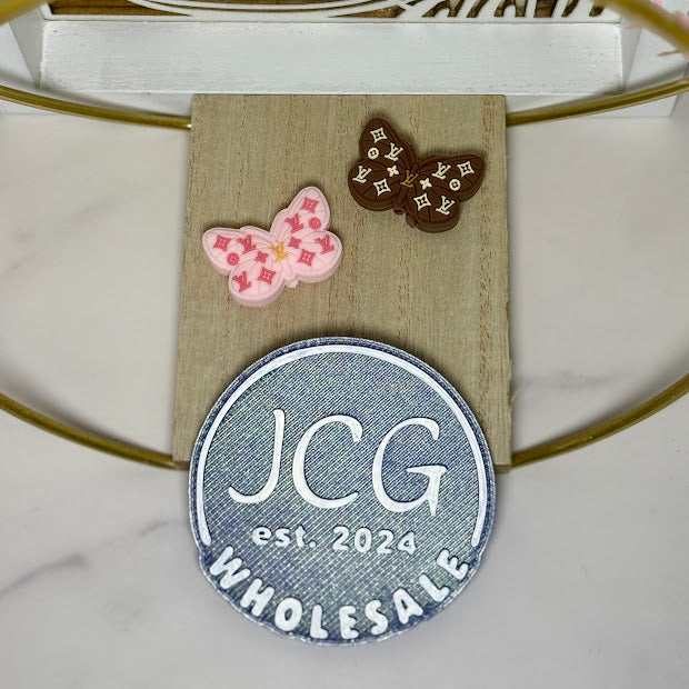 Mocha Blossom Wings Focal Bead | Fun Butterfly Craft Supplies