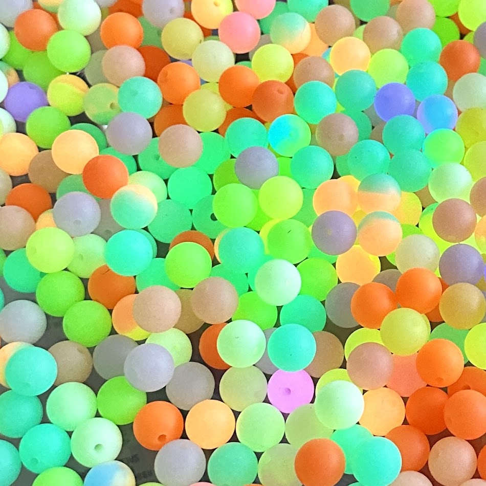 Glow - 12mm Round Silicone Mix