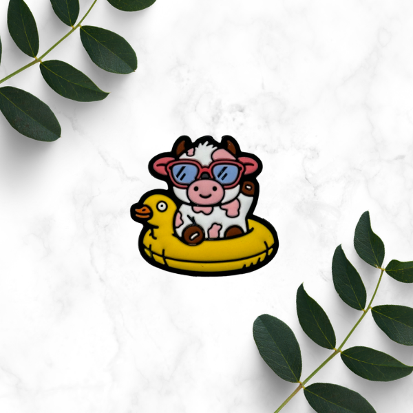 Cow Floatie Focal Bead