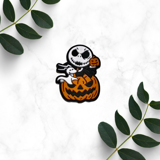 Jack-n-Pup Pumpkin Focal Bead