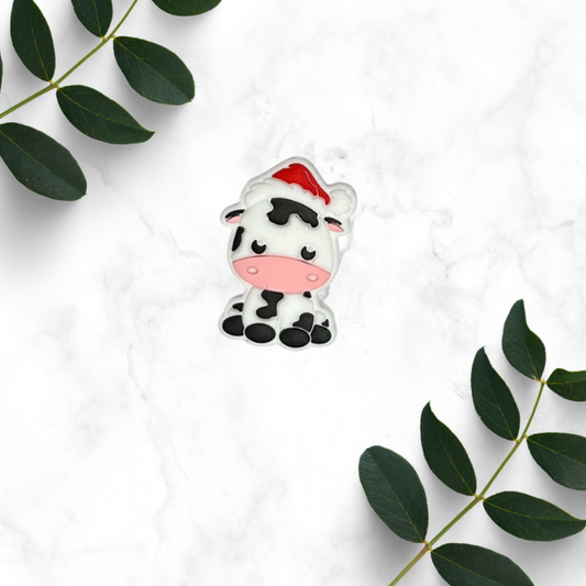 Cow Santa Focal Bead