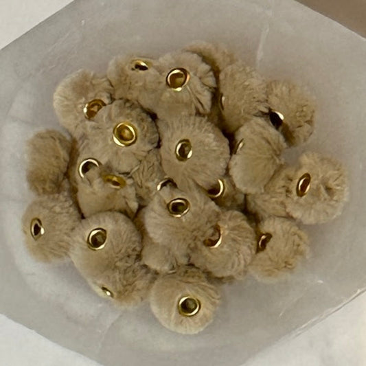 Cashmere - 20mm Fuzzy Abacus Spacer