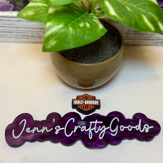 Motorcycle Emblem Silicone Focal Bead | Biker Craft Supplies