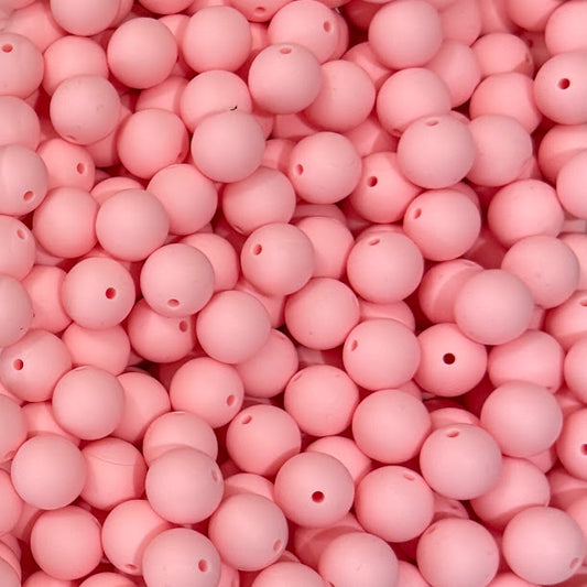 Candy Pink - 15mm Round Silicone Bead | Craft Supply