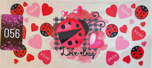 UV DTF Wrap | Valentine Love Bug Ladybug | 056