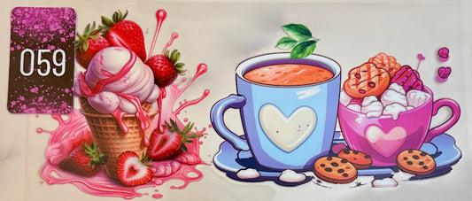 UV DTF Wrap | Sweet Treats Coffee & Ice Cream | 059