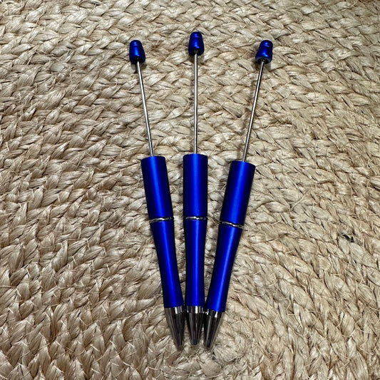 Blue Beadable Pen