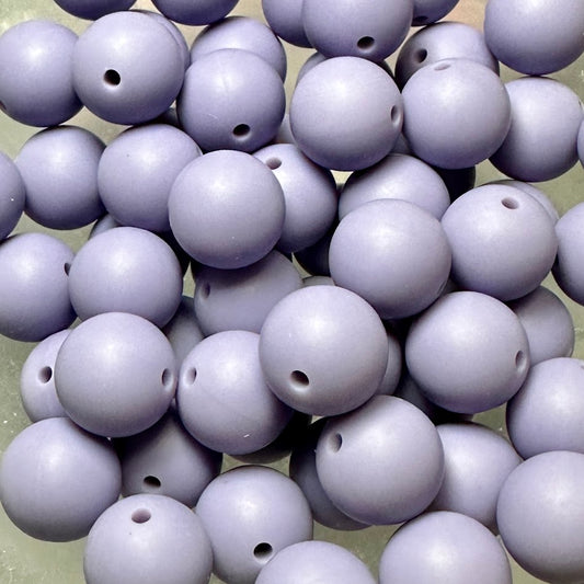 Amethyst - 15mm Round Silicone