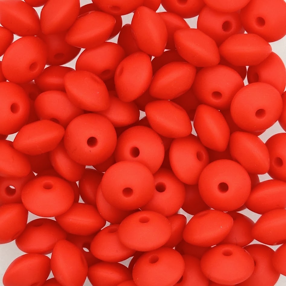 Strawberry Red - 12mm Silicone Lentil Spacer