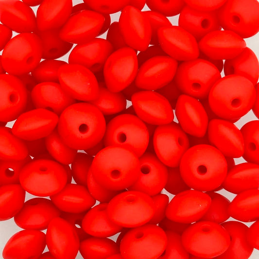 Strawberry Red - 12mm Silicone Lentil Spacer