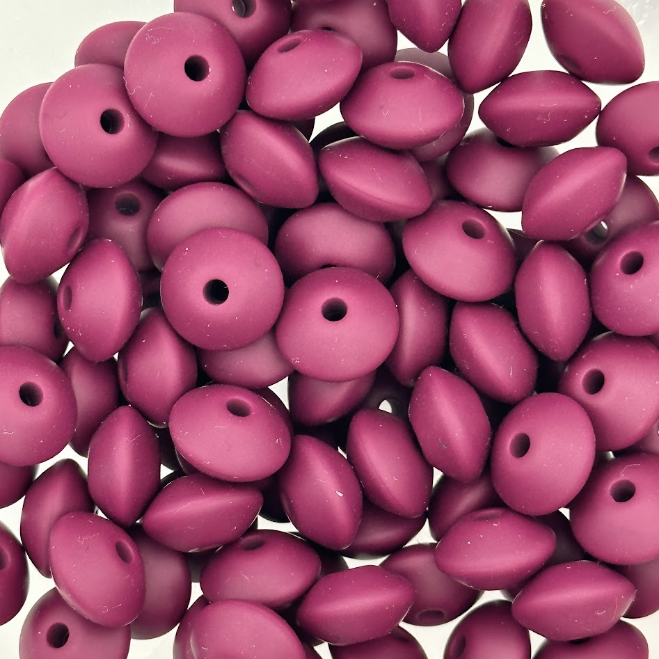 Eggplant - 12mm Silicone Lentil Spacer