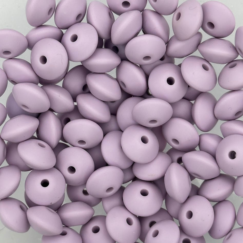 Lilac - 12mm Silicone Lentil Spacer