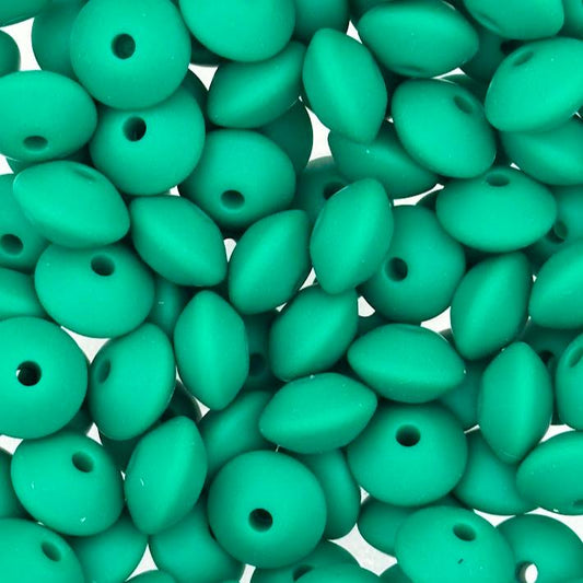 Deep Green - 12mm Silicone Lentil Spacer