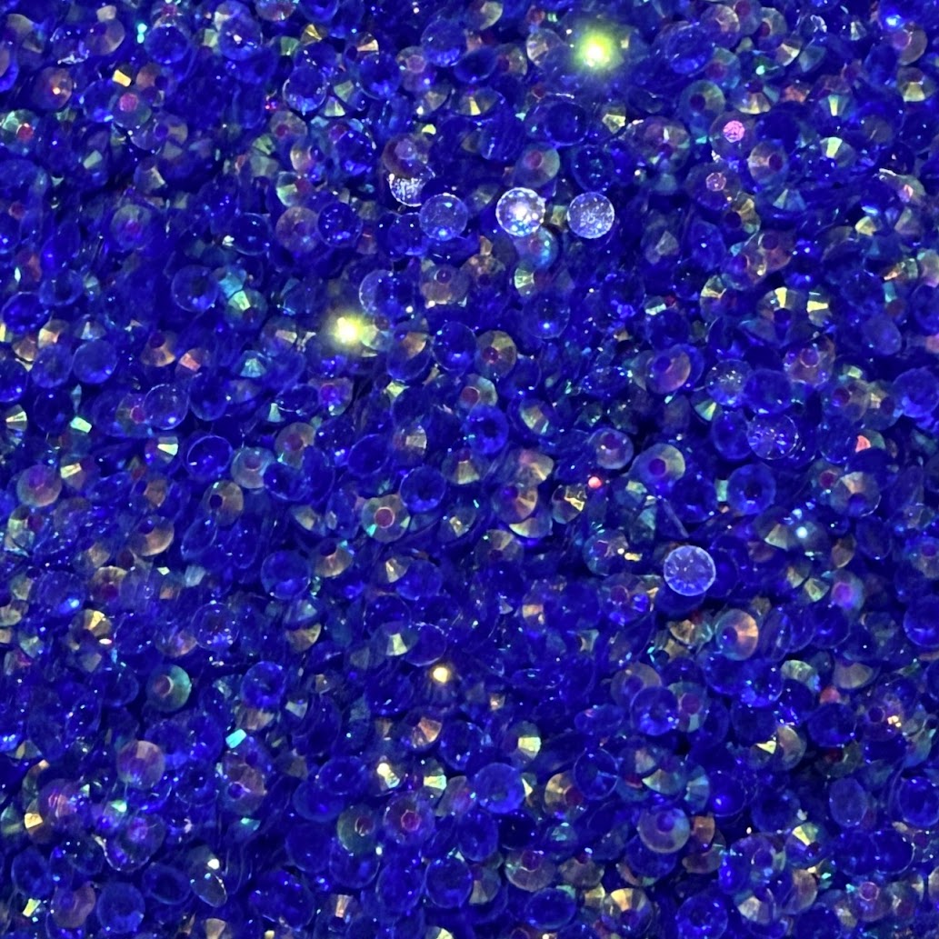 Cobalt Glow Jelly Flatback Rhinestones