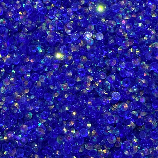 Cobalt Glow Jelly Flatback Rhinestones