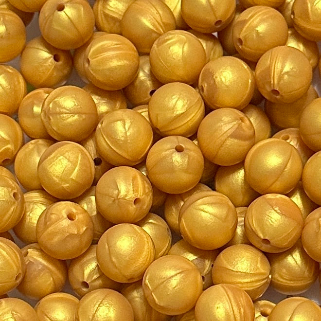 Gold - 15mm Round Silicone