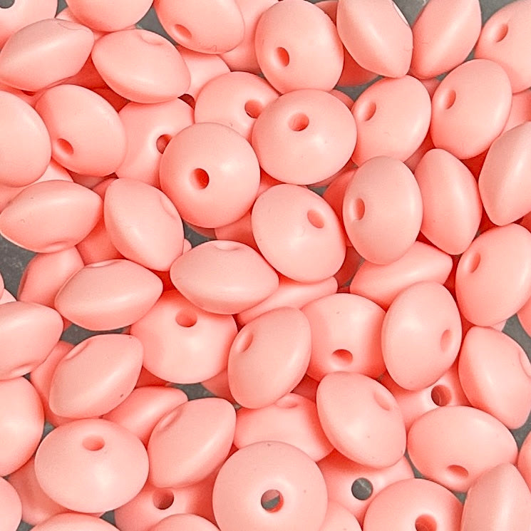 Candy Pink - 12mm Silicone Lentil Spacer