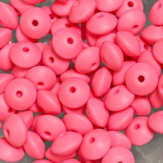 Pink Passion - 12mm Silicone Lentil Spacer