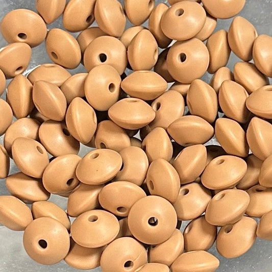 Camel Brown - 12mm Silicone Lentil Spacer