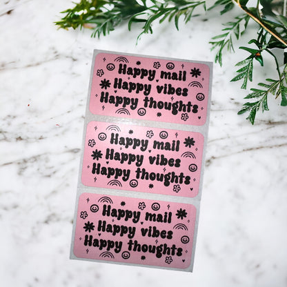 Happy Mail Happy Vibes Stickers